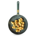 thumbnail image 3 of Thyme & Table 12.5" Non-Stick Granite Collection Fry Pan - Hunter Green, 3 of 6