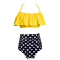 thumbnail image 1 of Women‘s Bikini Swimsuit Front Cross Lace Up Two Piece Bathing Suit, 1 of 3