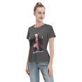 thumbnail image 4 of T-Shirt Basique à Manches Courtes pour Femmes Demon Slayer Blade Nidouzi, 4 of 6