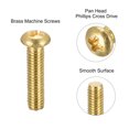 thumbnail image 4 of Unique Bargains M3x12mm Brass Machine Screws, Phillips Pan Head Fastener Bolts 36Pack, 4 of 5