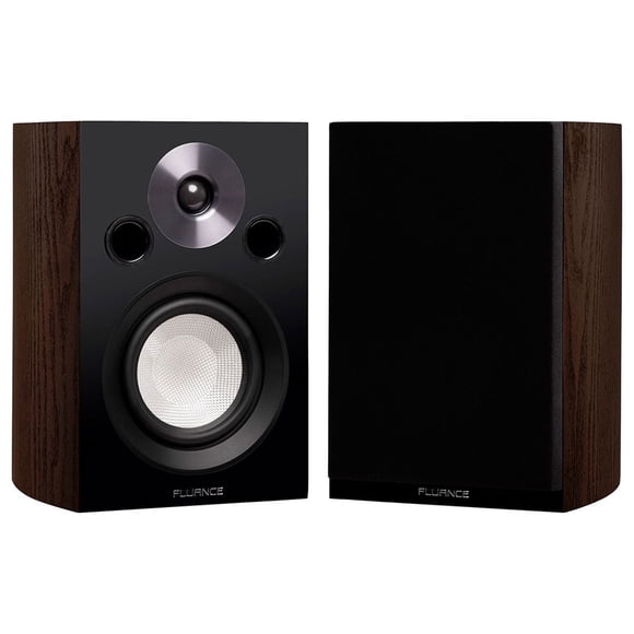 Fluance Reference High Performance 2-Way Bookshelf and Surround Sound Speakers for 2-Channel Stereo Listening or Home Theater System - Walnut/Pair (XL8SW)