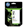 thumbnail image 1 of HP 61 Black & Tri-colour Original Ink Cartridges, 2-Pack (CR259FN), 1 of 11
