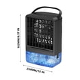 thumbnail image 5 of Kieccall New USB Mini Humidifying Air Cooler Portable Quiet Water Cooling Fan for Home Office Desktop Personal Air Cooling, 5 of 5