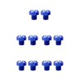 thumbnail image 3 of maskred 2 Pcs M10x1.25 Rearview Mirrors Thread Screw Bolts Plug Hole Blue Positive 10mm 5Set, 3 of 6