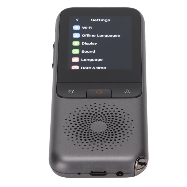 Dispositif de Traduction de Langue Dispositif de Traduction en Temps Réel Dispositif de Traduction Portable Traducteur Vocal Intelligent 2 Voies Écran Tactile en Temps Réel Multi Langues Traduction de Photo Vocale