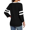 thumbnail image 5 of Timegard Hauts pour Femmes Grande Taille Col Rond Manches 3/4 T-Shirts Confortables Tunique Décontractée pour Porter avec des Leggings, 5 of 5