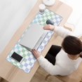 thumbnail image 3 of Retro Chess Board Desk Mat,Orange Checker Gaming Mouse Pad,XXL Extended Mouse Pad Mat for Office,Computer,Keyboard with Non-Slip Base Stitched Eges Mousepad ,31.5x11.8in, 3 of 7