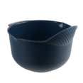 thumbnail image 2 of Mainstays 4qt Colander Mixing Bowl with Pour Spouts & Non-Slip Base, Navy, 2 of 11