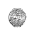 thumbnail image 1 of Violin Rock Music Winding Painting Hand Compact Mirror Round Portable Pocket Glass, 1 of 3