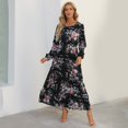 thumbnail image 3 of Ketyyh-chn99 Robes Femmes Été Robe Maxi Robe de Plage Automne Décontractée Ample Robe Mini Noir,m, 3 of 5