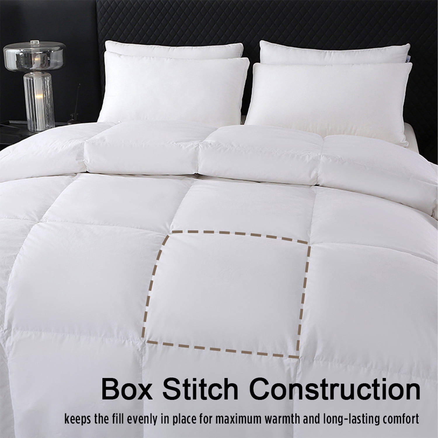 Mainstays Plumes d'oie Duvet Lit Duvet,Twin,64 po x 86 po,Toutes saisons Duvet