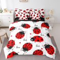 thumbnail image 1 of YST Cartoon Animal Twin Comforter Set - 7-Piece Cute Ladybug Bedding Set, Kawaii Wildlife, Twin Size, 1 of 4