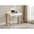 thumbnail image 1 of Mainstays 2 Drawers Computer Desk with USB Charger for Teen Adult, 39.4' Study Writing Table, White Finish., 1 of 6