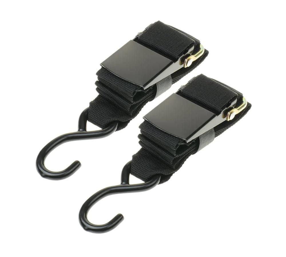 Transom Tie-Down Straps - Heavy Duty Adjustable Marine Tie Down Straps  2" x 48", Trailer Boat Transom Strap for Boating Safety, Jetski & PWC Trailer  (Set of 2)