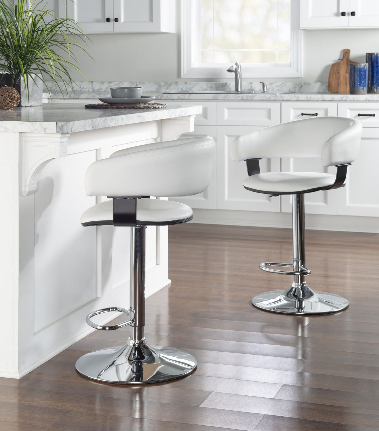 Tabouret Declan, Blanc
