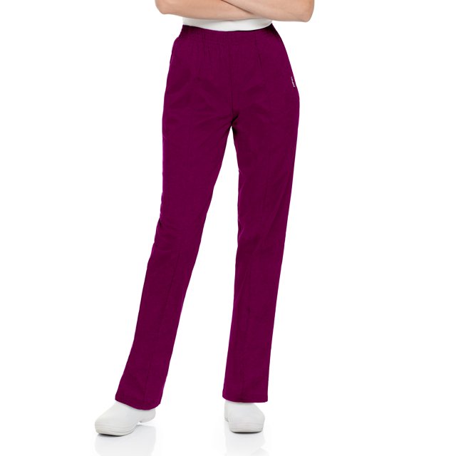 Landau Essentials Women's Relaxed Fit Scrub Pants, Black, 1 Count