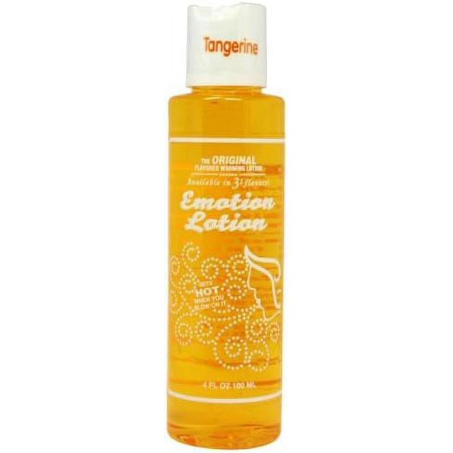 Emotion Lotion Flavored Warming Massage Oil, Tangerine 4 oz