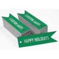 thumbnail image 2 of Inkdotpot Silver Foil Paper Hang Tags Happy Holiday Favor Tags 100 Pieces, 2 of 6