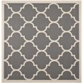 thumbnail image 1 of Safavieh Tapis Anthracite Intérieur Extérieur - Carré 5 Pieds3 Pouces, 1 of 1
