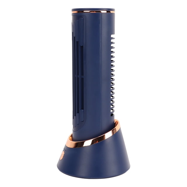 Personal Small Bladeless Tower Fan, Mini Bladeless Tower Fan 4000mAh 3 Speed Type C ABS for Home