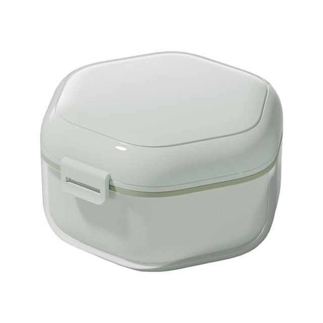 Dvruxg Denture Case - Portable Leakproof False Teeth Container Denture Cup With Lid, Portable Denture Cup | Denture Bath Case, Waterproof Dentures Case, Denture Container for Home, Offices