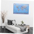 thumbnail image 4 of WRITWAA Detailed Political World Map Wall Poster Blue Full Lamination for Home and Office, 4 of 7