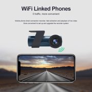 COFEST Dash Cam WiFi 720P Car Dash Cam Front and Rear Camera for Cars Dashboard Camera Recorder with Super Night Vision 150° Wide Angle Loop Recording Silver