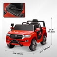 thumbnail image 3 of Qaba 12V Electric Car for Kids, Licensed Toyota Kids Electric RC Car, Toddler Ride on Toys Gift, Red, 3 of 9