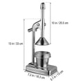 thumbnail image 2 of BRIGHTFUFU Orange Juicer Squeezer Manual Lever Press Cast Iron for Kitchen Use 1Pack, 2 of 3