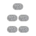 thumbnail image 2 of Youkk Bathroom Rugs Water Absorbent Floor Bath Mat Carpet Leaf Oval 40x60cm 5Set, 2 of 6