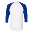 thumbnail image 2 of 5050 Raglan T-Shirt Manches Trois-Quarts, 2XL, WhiteLapis, 2 of 2