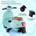 thumbnail image 4 of Gymax Kids Ride on Motorcycle w/ Training Wheels Headlight Horn 6V Battery Green, 4 of 10