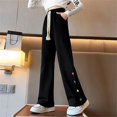 thumbnail image 2 of CHUANK Spring Girls‘ Pants Mid Sized Child Kids‘ Loose And Versatile Casual Kids‘ Sweatpants Sizes 4-5 Years, 2 of 5