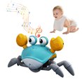 thumbnail image 1 of yeacher Rechargeable Interactive Crab Toy with LED Lights & Music – Durable ABS Material, USB Charging, Fun Crawling Motion for Kids (English Packaging), 1 of 7