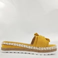 thumbnail image 4 of Mikilon Women Bowknot Beach Summer Slippers Platform Slope Heels Plus Size Shoes, 4 of 7