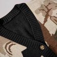 thumbnail image 3 of Qertyioot Mens Cardigan Zip Up Men's Button V-Neck Print Sweater Knit Top Jacket, 3 of 6