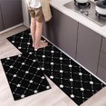 thumbnail image 1 of Dvkptbk Kitchen Mat, 2pcs Kitchen Rugs, Cushioned Kitchen Mats for Floor, Non-Slip Standing Desk Mat, Waterproofing Kitchen Rug Set for Kitchen, Floor, Office Kitchen Mats on Clearance, 1 of 1