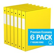 Davis Group, Premium Economy, Round Ring, Binder, 6 Pack, 1"