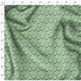thumbnail image 4 of Soimoi Silk Fabric Tree & House Architectural Fabric Prints by Yard 42 Inch Wide, 4 of 5