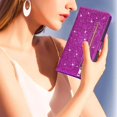 thumbnail image 4 of Case for FOXDOCK Google Pixel 7 Glitter Zipper Wallet Case with Short Hand Strap, 4 of 4