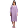 thumbnail image 1 of Moomaya Robe de Nuit Longue Jusqu'au Genou à Patte de Boutonnage pour Femmes, Imprimée, 1 of 6