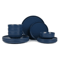 thumbnail image 1 of Mainstays Alessandra Matte Blue 12Piece Stoneware Dinnerware Set  (Service for 4), 1 of 11