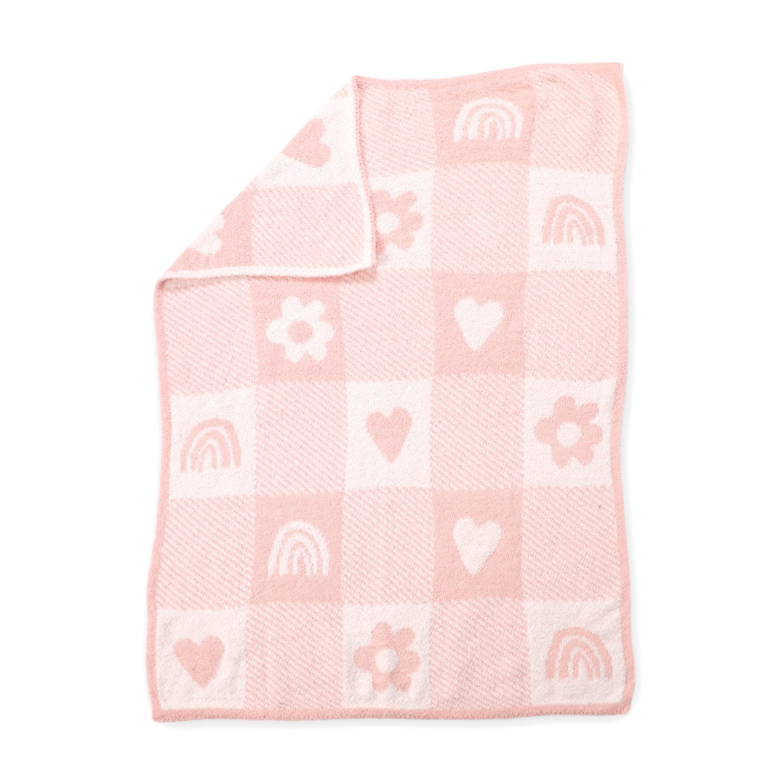 George Baby Pink Chenille Baby Blanket 30" x 40"
