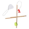 thumbnail image 1 of Ice Fishing Flag, Ice Fishing Rod Flag Fine Workmanship 3Pcs Portable Wood  For Winter, 1 of 8