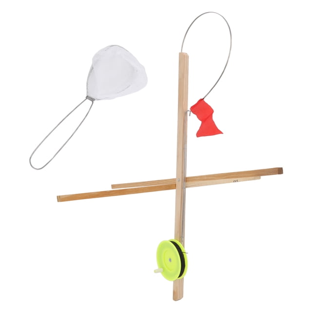 Ice Fishing Flag, Ice Fishing Rod Flag Fine Workmanship 3Pcs Portable Wood For Winter