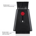 thumbnail image 2 of ZLight Brosse à Clavier Double Tête Récurant Rétractable Poils Doux Outil de Nettoyage Portable Noir 1Ensemble, 2 of 6