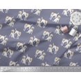 thumbnail image 3 of Soimoi Tissu Poly Georgette Labrador Chien Imprimé Tissu 1 Yard 42 Pouces de Large, 3 of 3