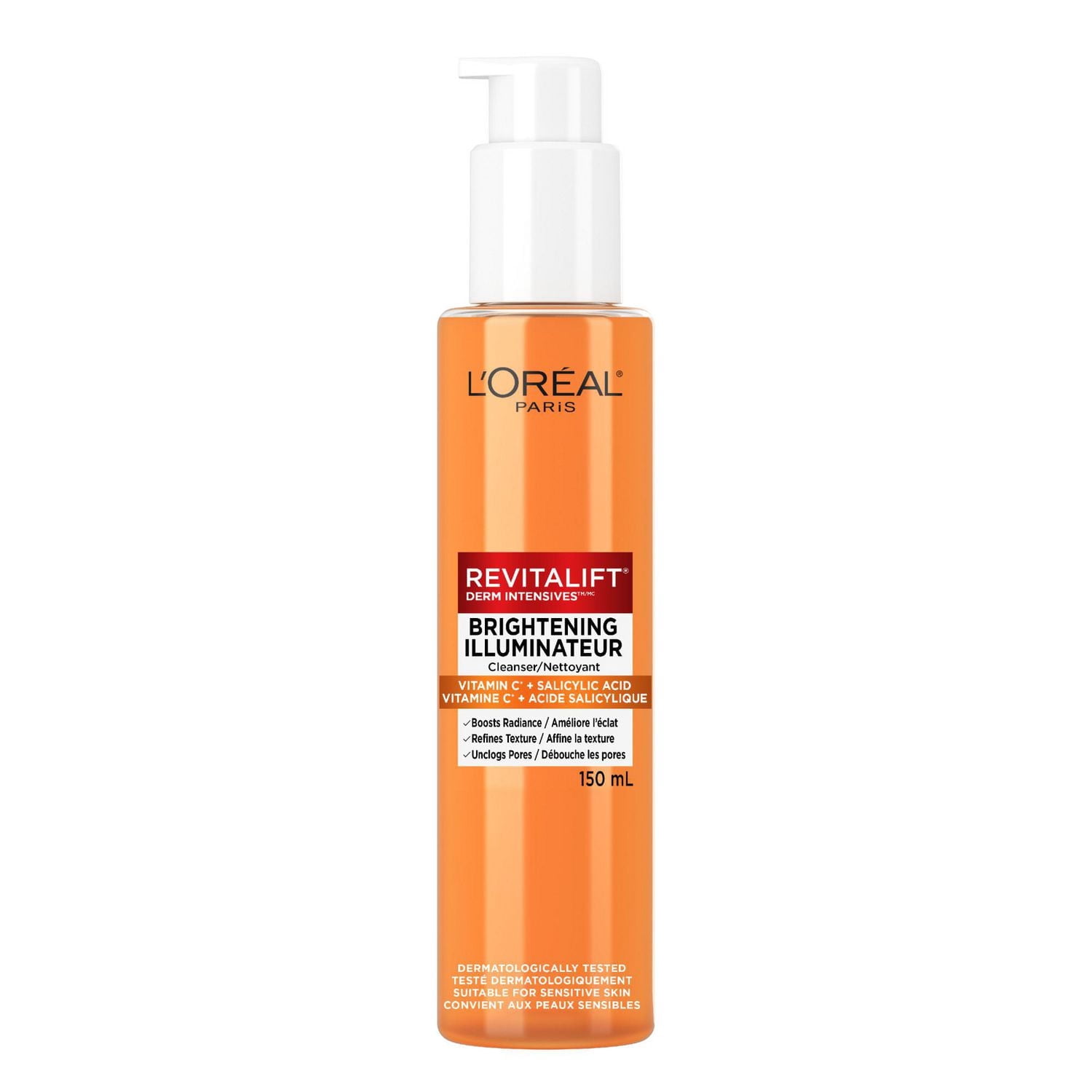 L'Oréal Paris Nettoyant Illuminant pour le visage, 150ml