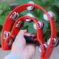 thumbnail image 4 of Amdohai Double Row Handheld Tambourine Metal Jingles Hand Held Plastic, 4 of 8
