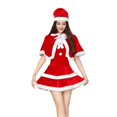 thumbnail image 1 of QueenLine Mrs. Santa Clauses Costume Christmas Cosplay Suit (Red, XL), 1 of 9